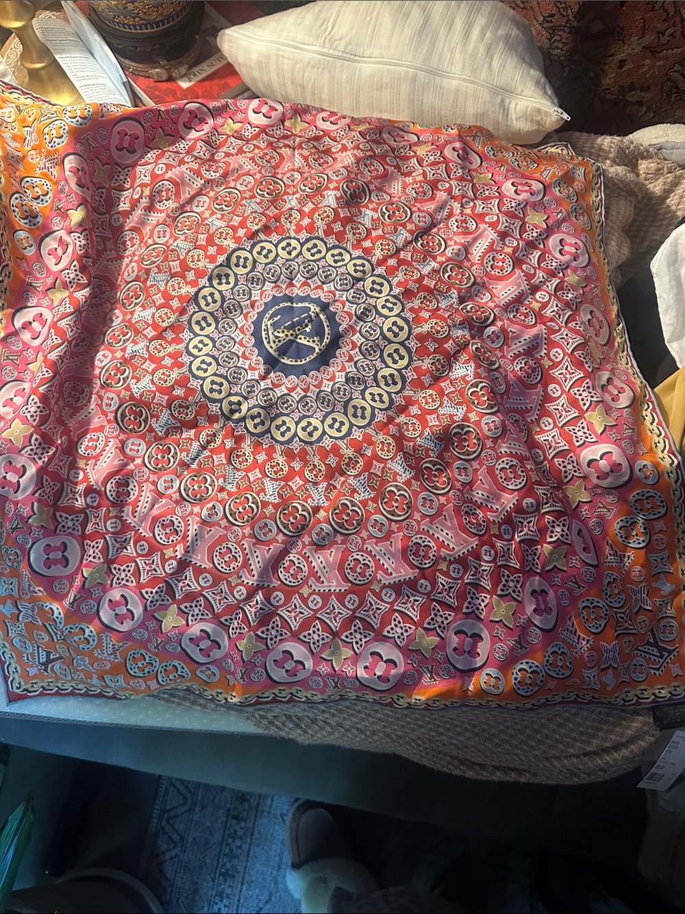 Louis Vuitton Multiple Silk Square  Scarf - Picture 2 of 6